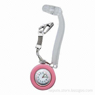 New arrival nurse watch with one plastic telephone line and metal clip